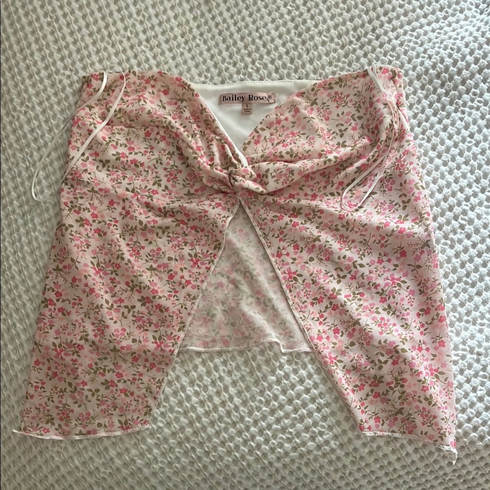 Pink Floral Women's Top